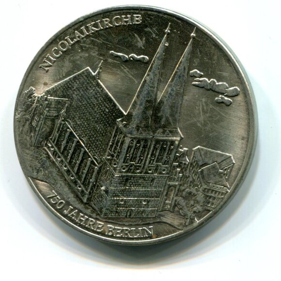 Germany Berlin Nicolaikirche 750 Jahre Medal (b735-2) - Picture 1 of 2